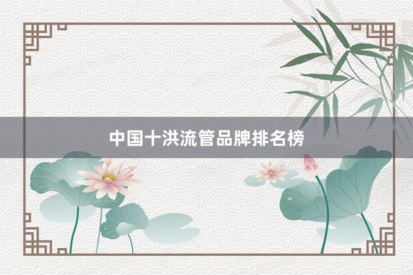 中国十洪流管品牌排名榜